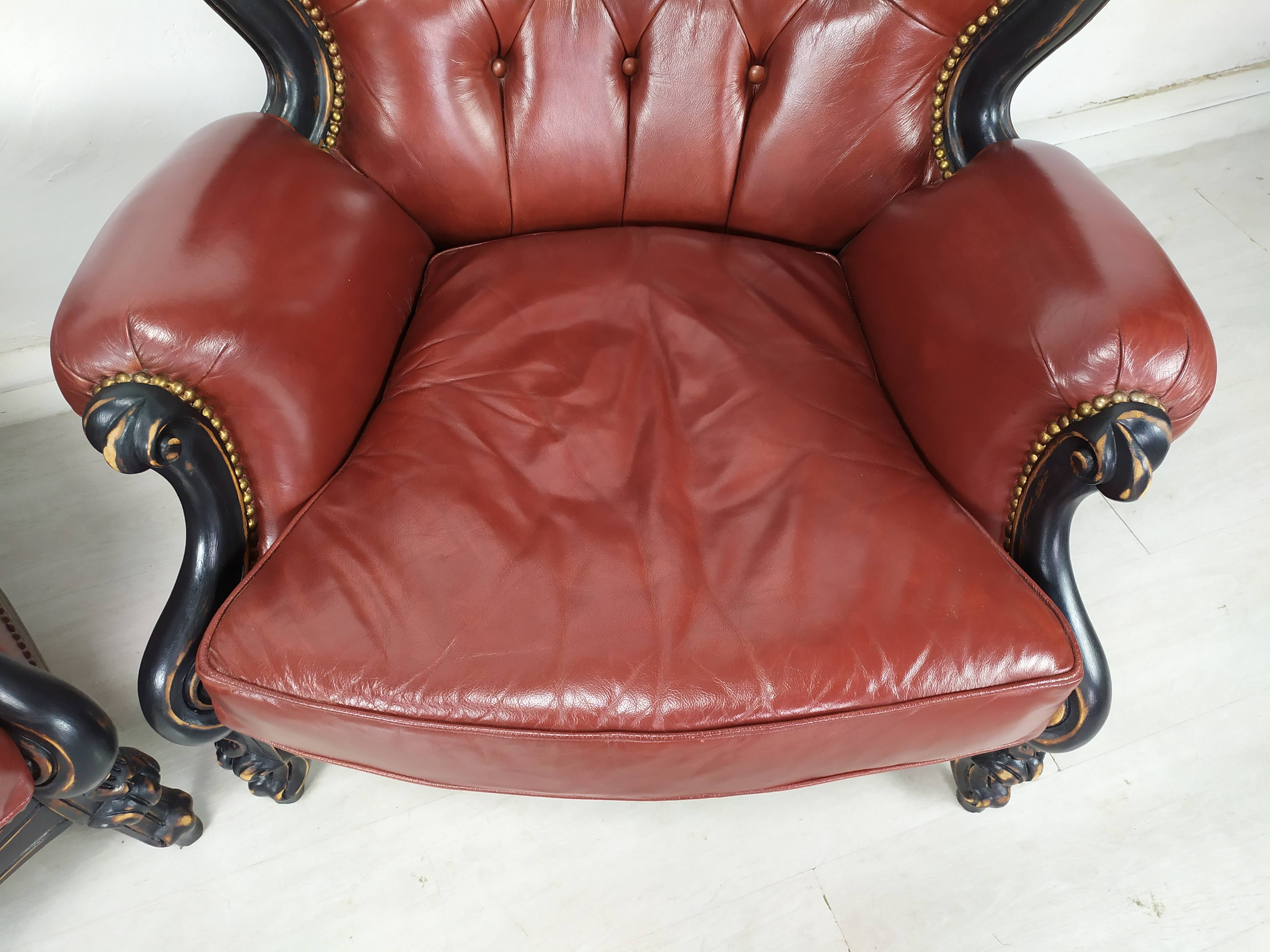 Salon Chesterfield burgundy