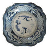 Coupe ancienne japonaise en porcelaine – décor bleu Arita, fin 19ème