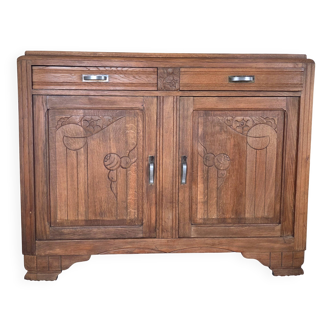 Buffet ancien art déco en chêne massif