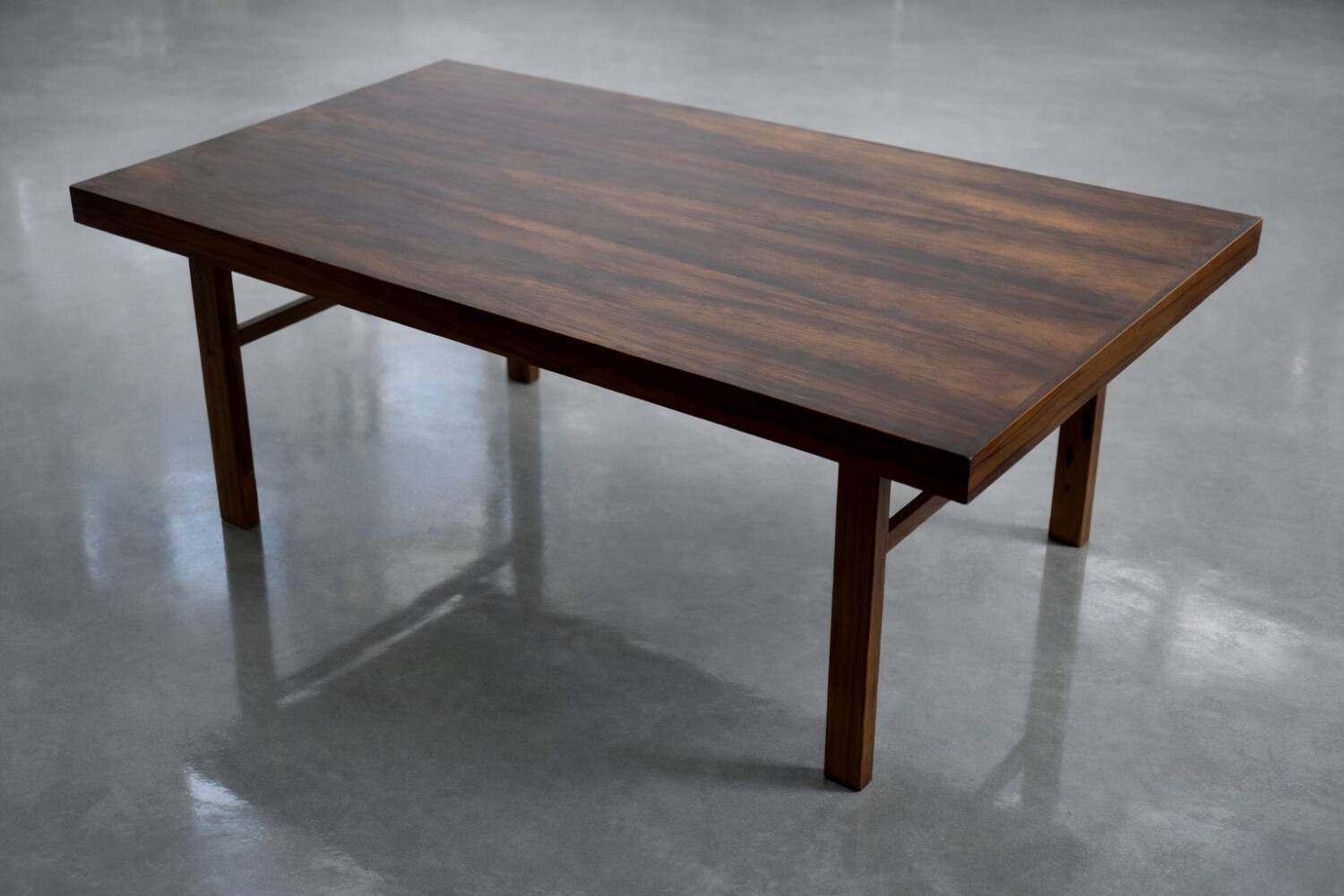 Vintage Mid-Century Danish Modern Colonial Rosewood Coffee Table, 1960s