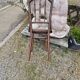 4 vintage Fischel bistro chairs in curved wood and cane