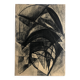 heide lindecke, untitled, circa 1960-70. charcoal on paper
