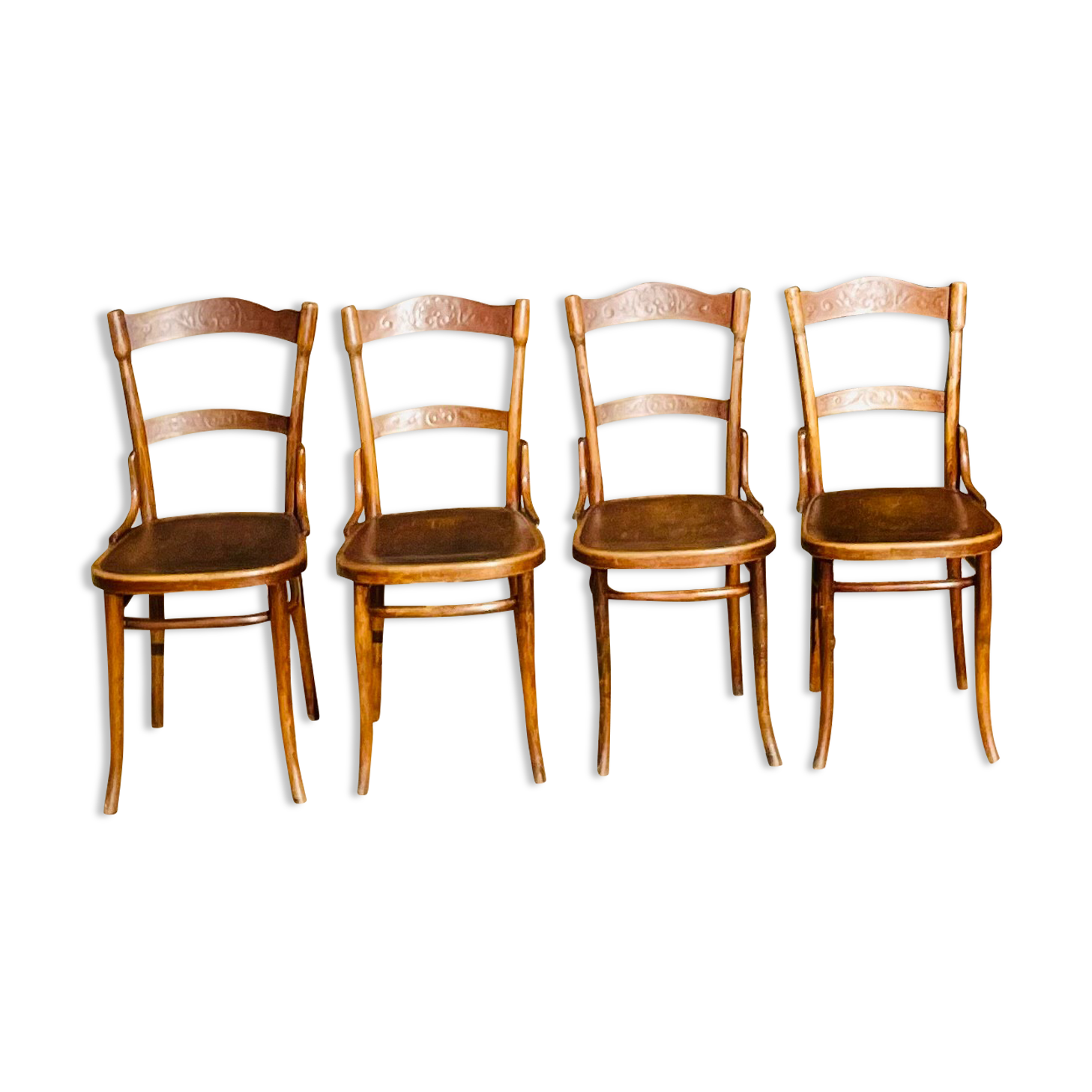 Suite of 4 Thonet chairs 1900