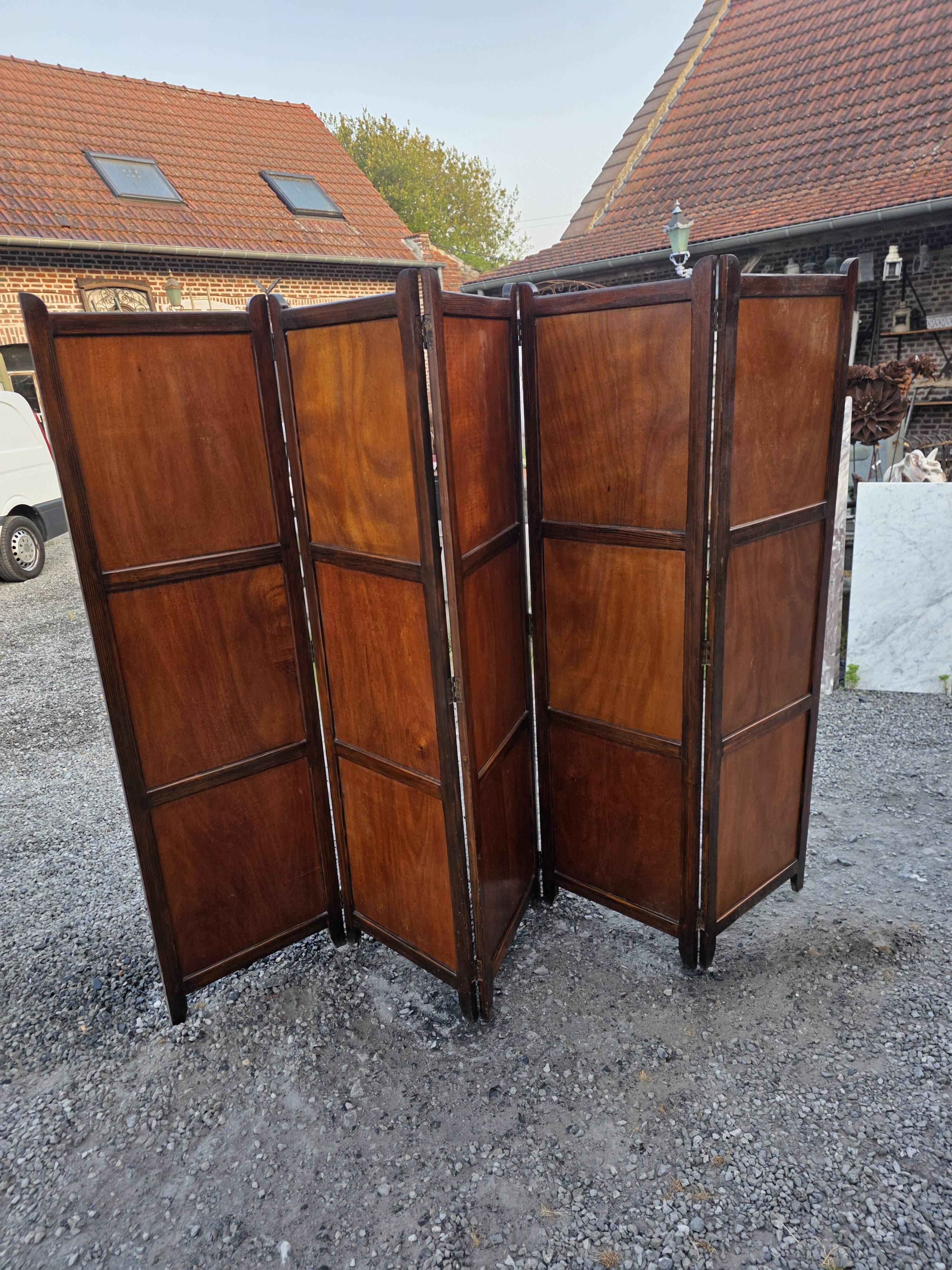 Paravent ancien 5 vantaux