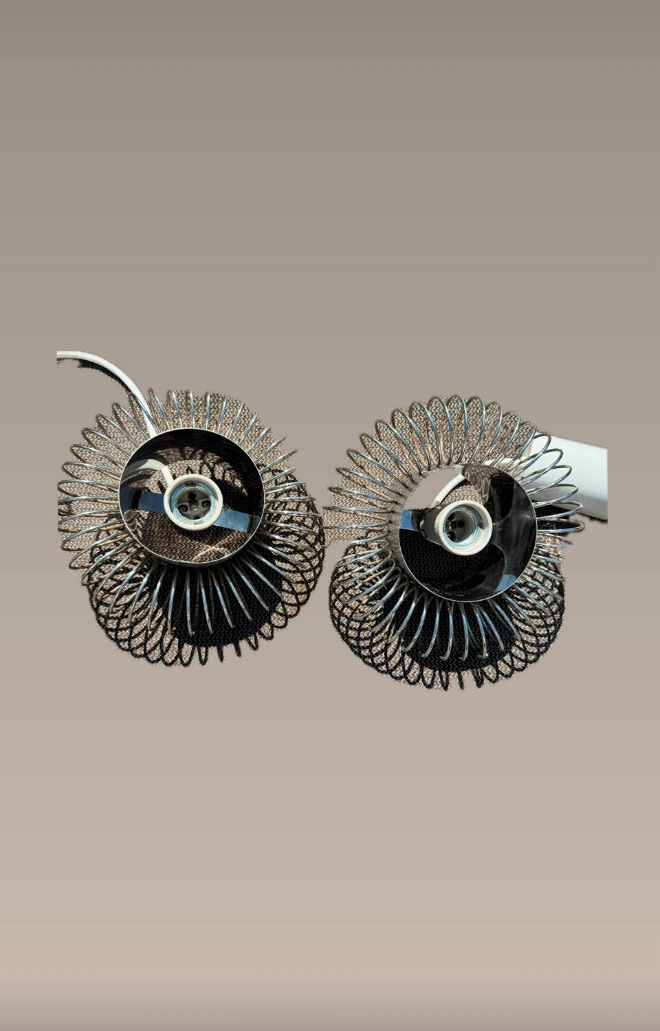 Pair of 70's Andrea Lazzari pendant lights for Morosini