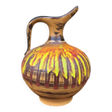 Grande cruche en céramique Saint-Clément, des années 70