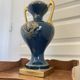 Antique large empire vase blue & gold jaguet pinon 40cm 2.6kg