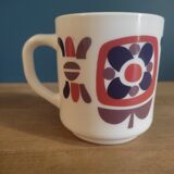 Mug Cup flower lotus blue