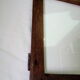 Wooden glass door with iron latch