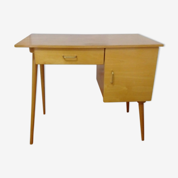 Bureau vintage Baumann pied compas