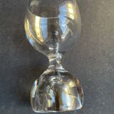 5 Crystal wine glasses – Hollow ball base