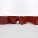 3 red ceramic candlesticks • Cari Zalloni • Steuler • 1970