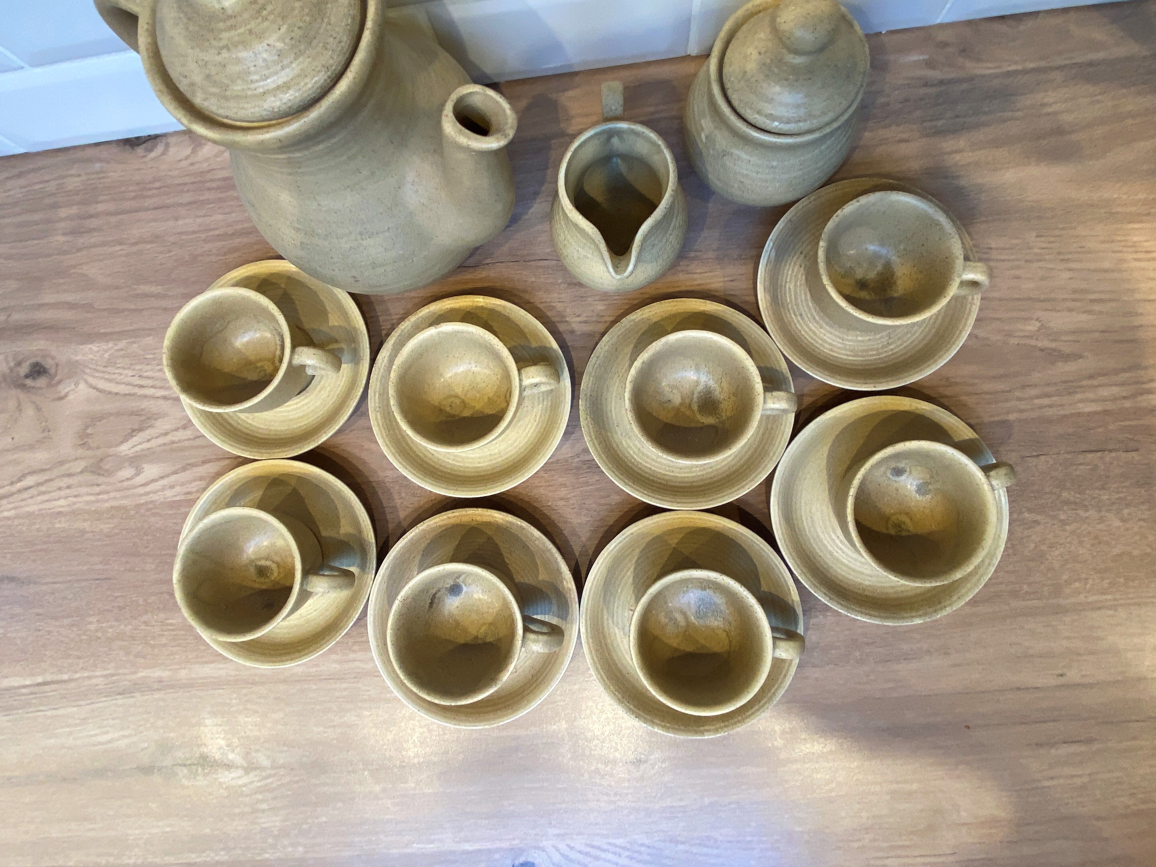 Stoneware coffee service