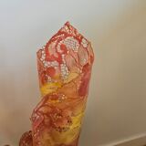 Vintage lamp Marie Stuart "Laces" – Resin & marble – 1970s