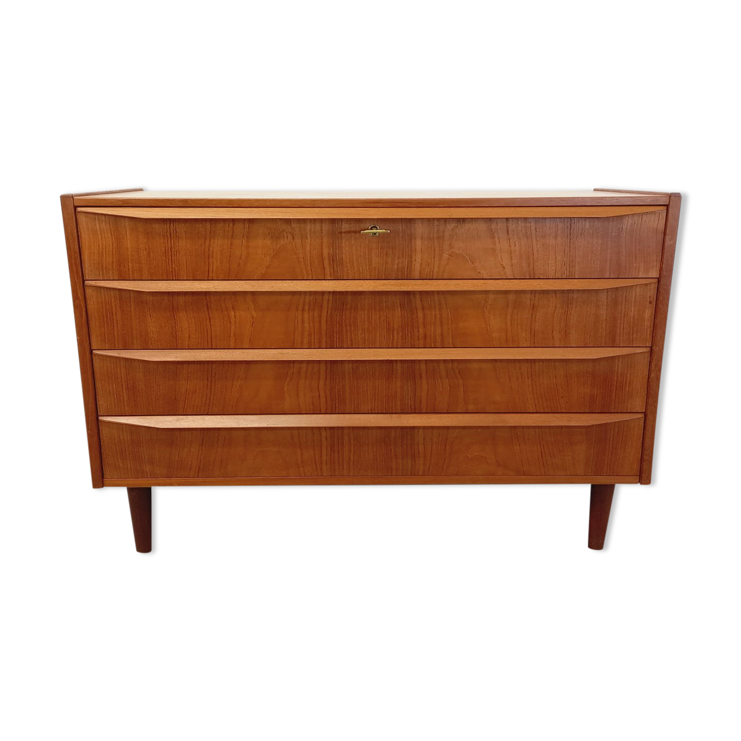 Vintage Scandinavian teak chest of drawers from the 60s