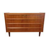 Vintage Scandinavian teak chest of drawers from the 60s