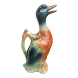 Pichet zoomorphe canard barbotine, saint-clément