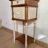 Bedside table with marble