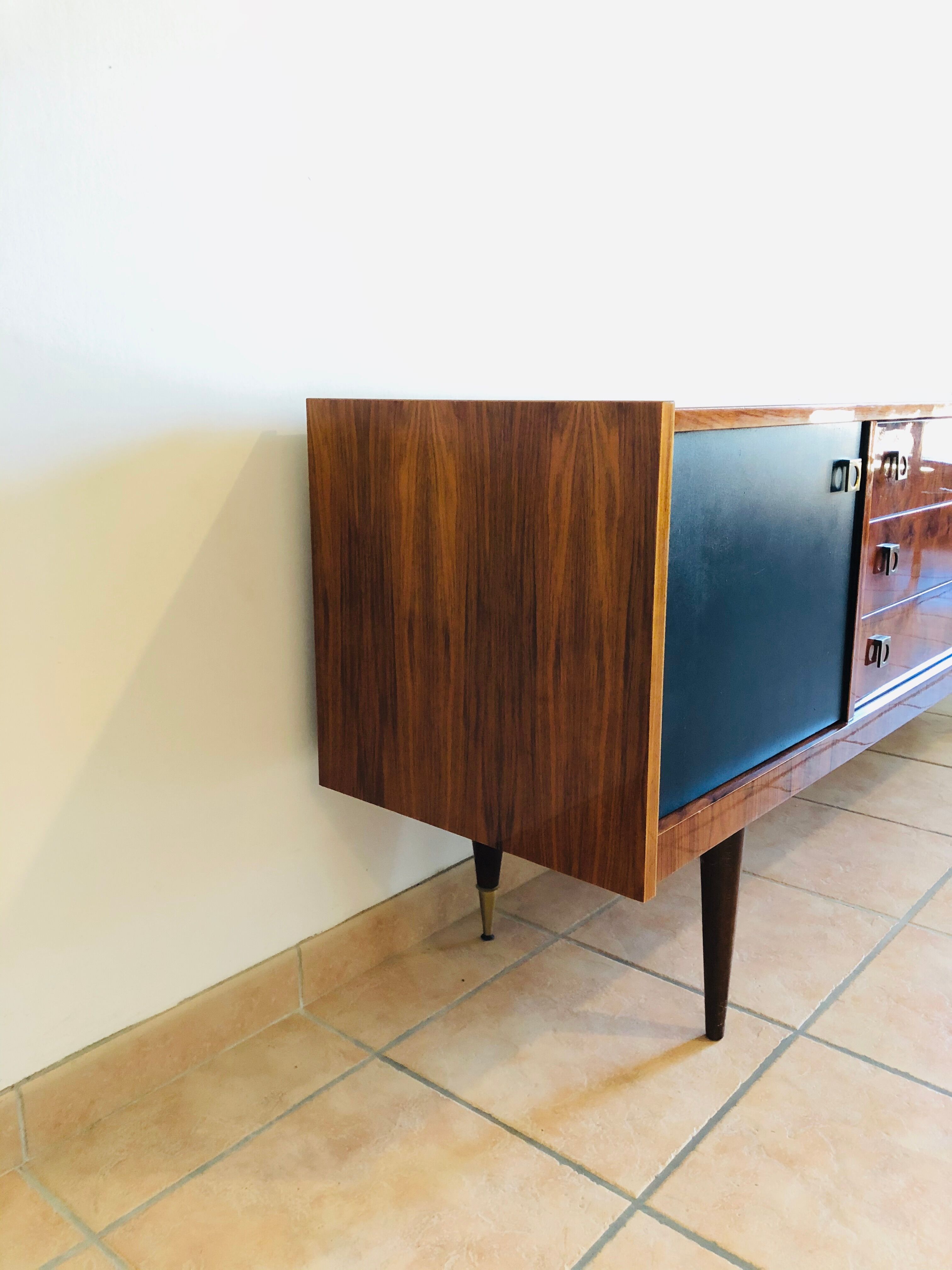 Vintage walnut sideboard 1960