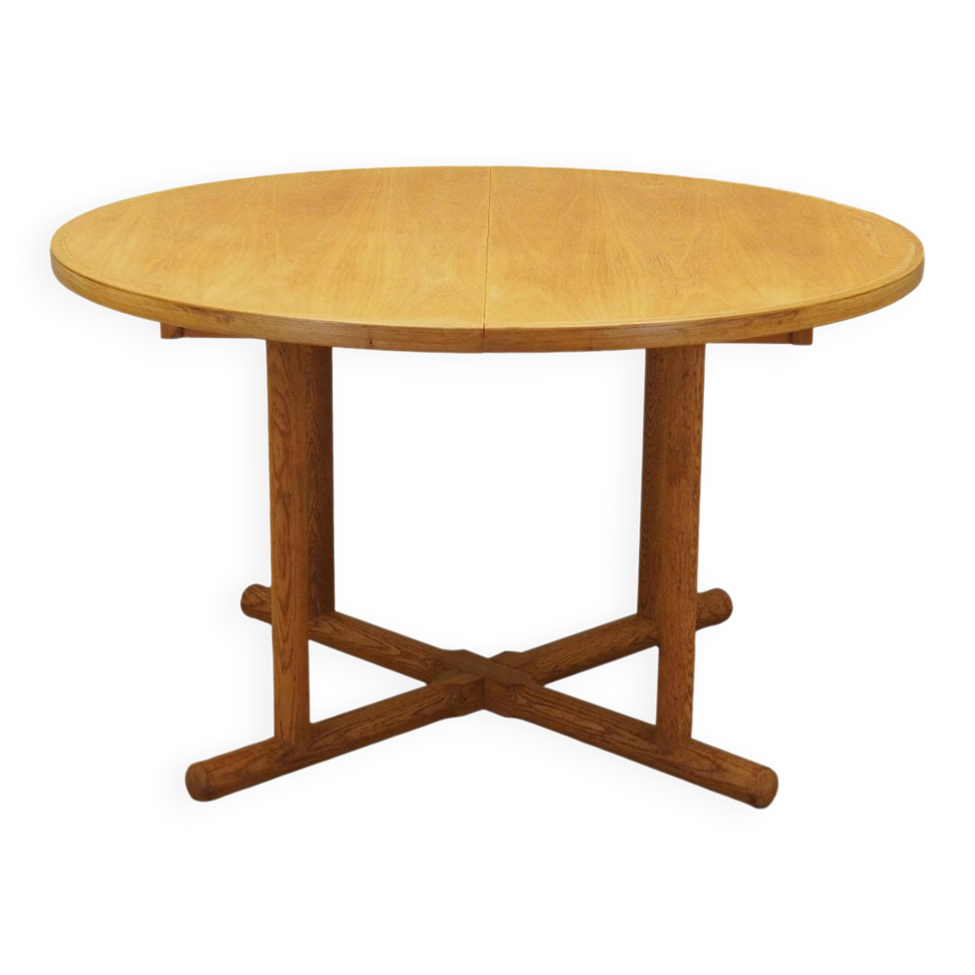 Ash round table, Danish design, 1960s, production: Denmark