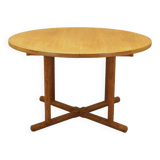Ash round table, Danish design, 1960s, production: Denmark