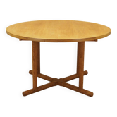 Ash round table, Danish design, 1960s, production: Denmark