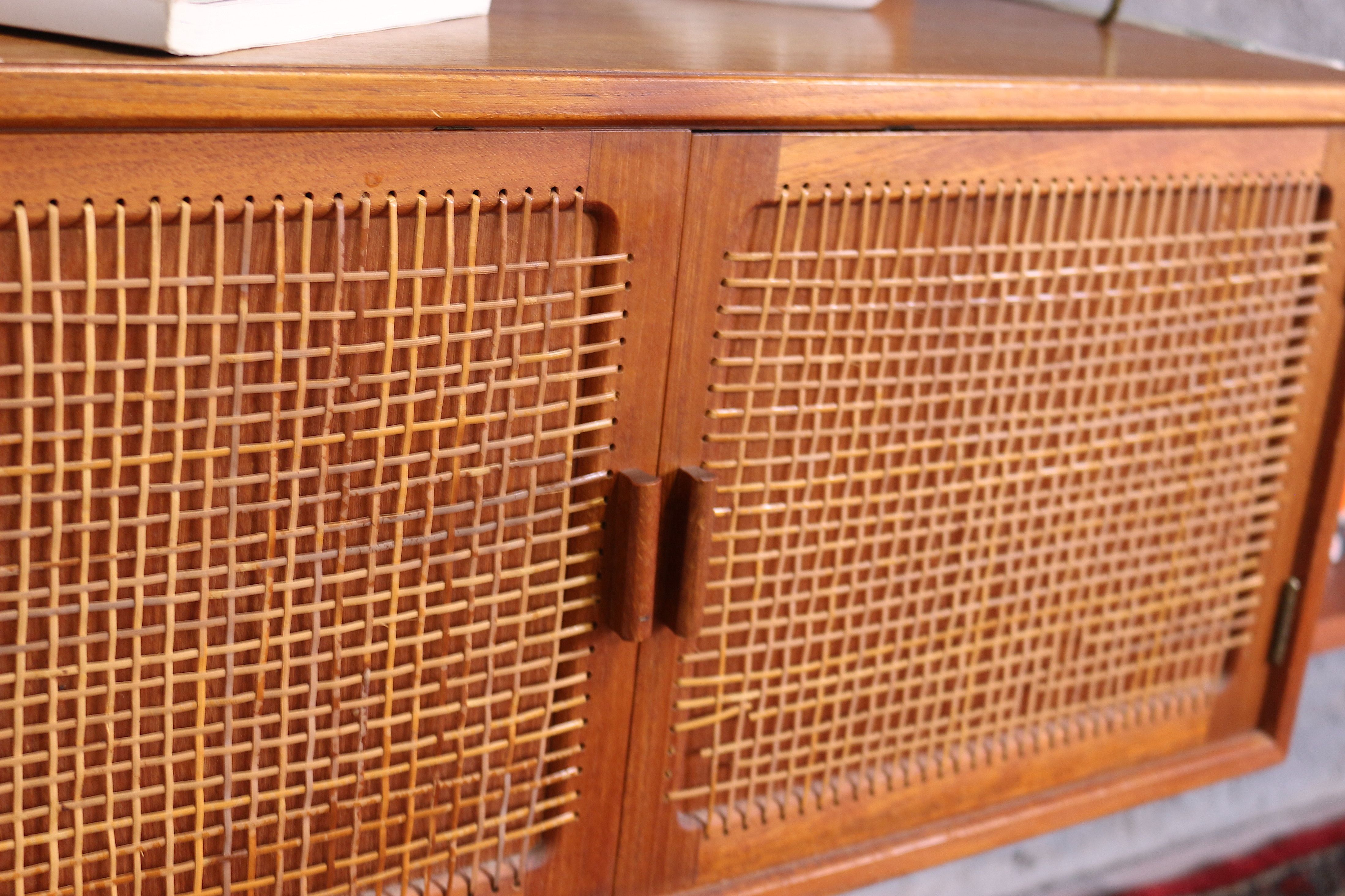Mid century teak wall unit by Gustav Bahus, Norway 1960's