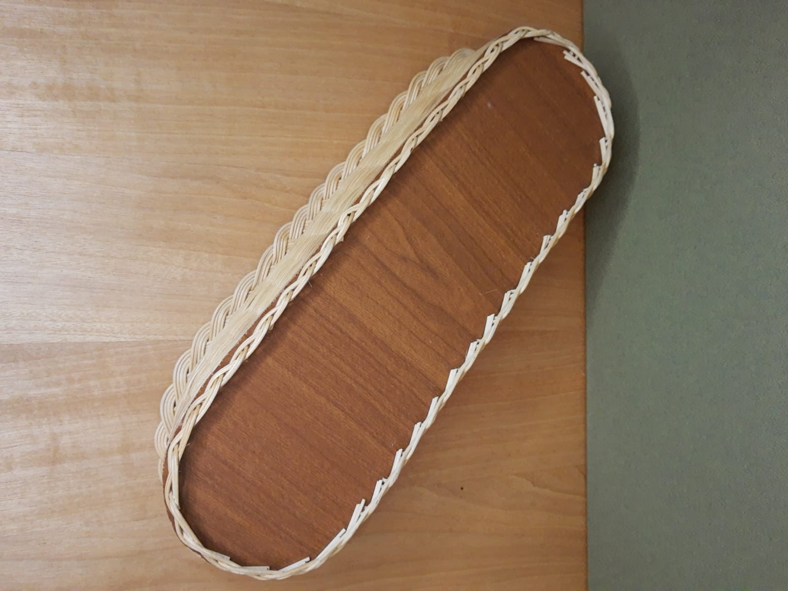 Rattan pan pattern vintage flowers