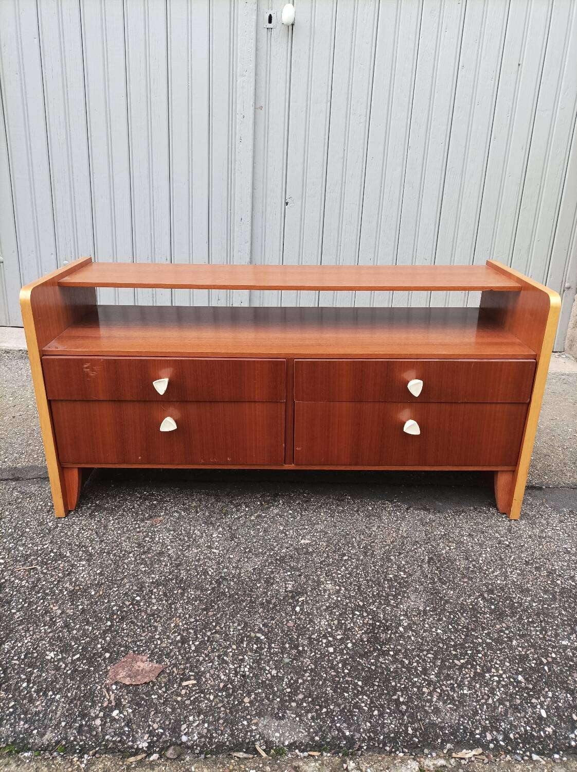 Vintage chest of drawers 2 doors 2 flaps