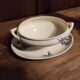 French vintage sauce boat, R. Lafitte, Terre de Fer, Salins