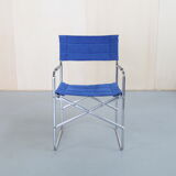 Vintage italian chrome folding chair, 1960s
