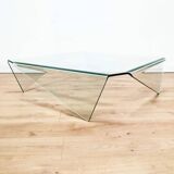 Origami molded glass coffee table