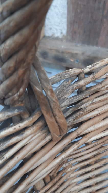 Vintage wicker basket