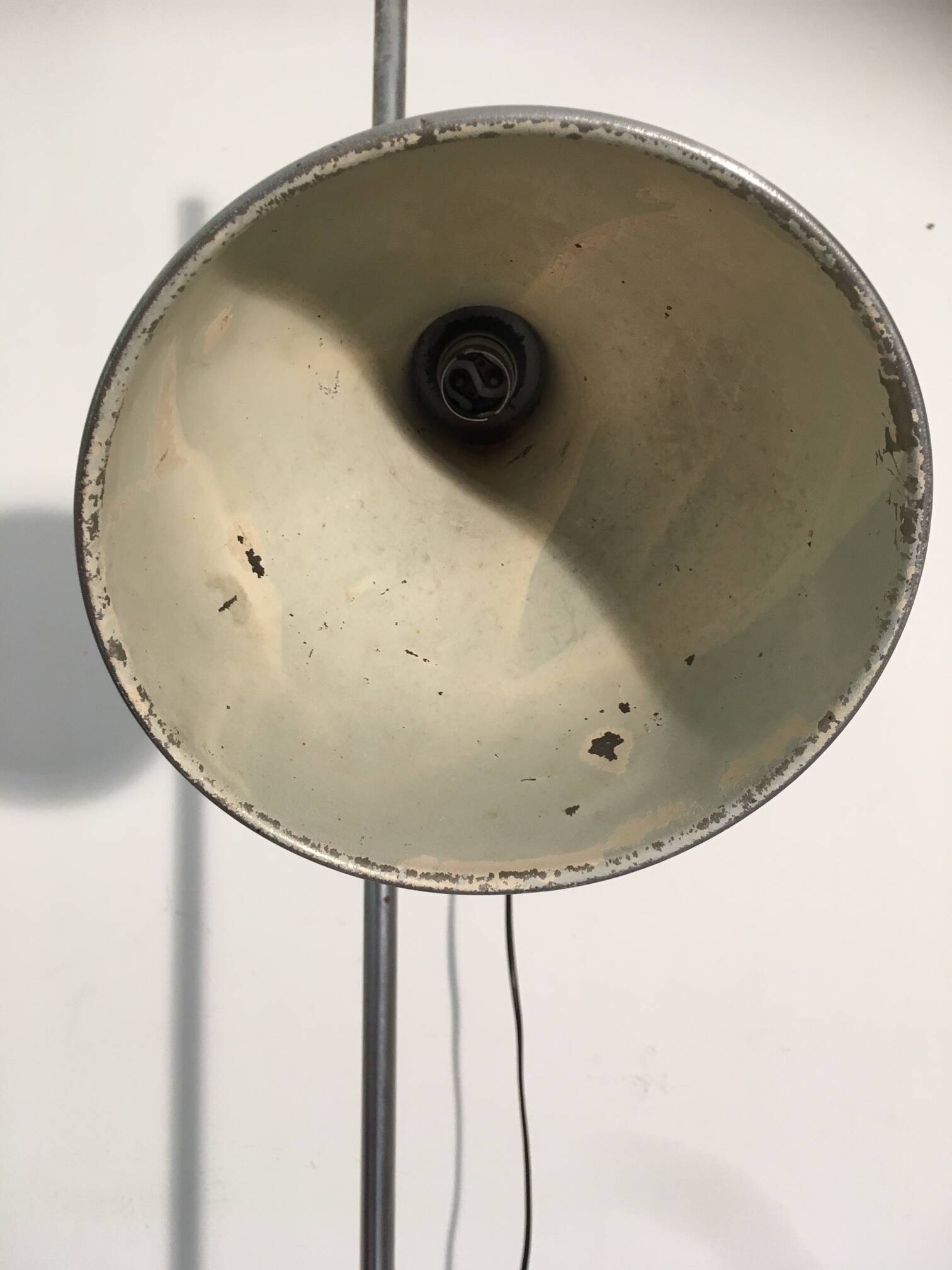 70s metal floor lamp