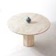 Organic travertine dining table, Italy 1970s