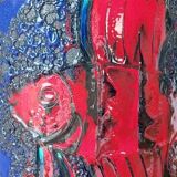 Fat Lava 'Fire Fish'Floor vase by Scheurich, 1970's