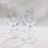 Set of 4 Baccarat balloon wine glasses