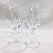 Set of 4 Baccarat balloon wine glasses