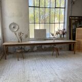 4m XXL pine and oak farmhouse table
