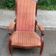 Louis Philippe Voltaire armchair from the 19th century in solid mahogany.