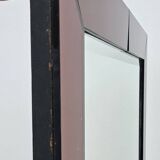 Amber-Colored Mirror with Visor, Jacques Adnet Style, Circa 1950