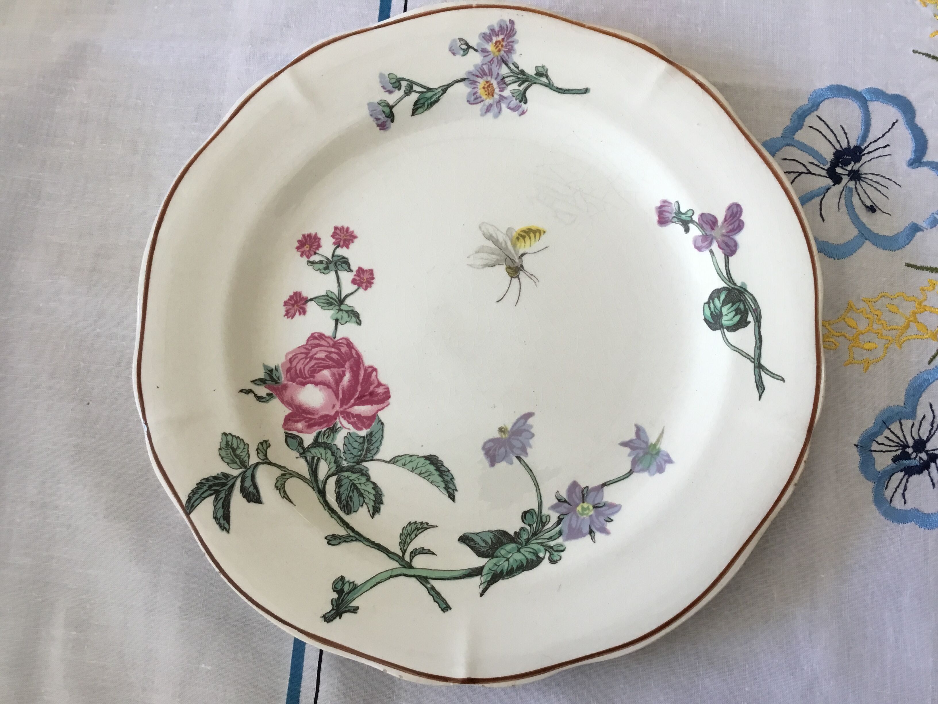 Gien earthenware plates