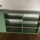 Green Console with shelfs