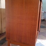 Bahut low teak vintage 80s