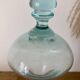 Vintage glass vase in blue tones