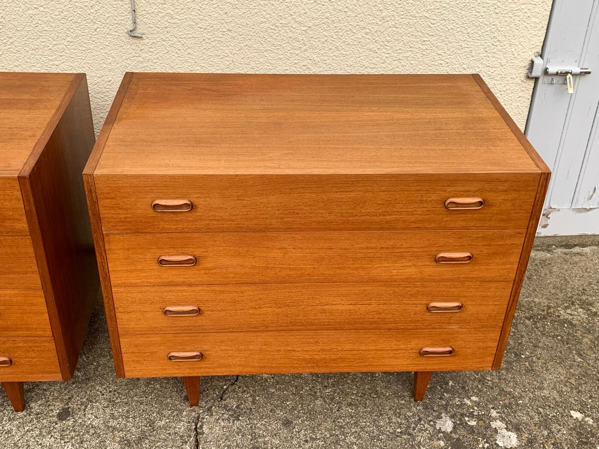 Pair of Scandinavian teak chests of drawers 1960