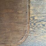 Art Deco mirror in rounded wood