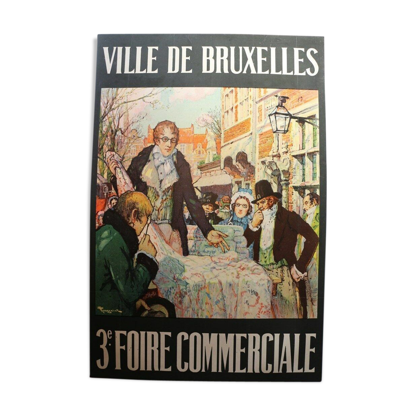 Old poster "3rd Brussels Fair", 1922