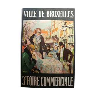 Old poster "3rd Brussels Fair", 1922