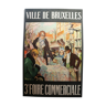 Affiche ancienne "3e foire de Bruxelles", 1922